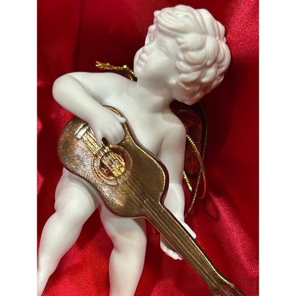 Franklin Mint The Heralding Angels Ornaments Set Of 18 Porcelain Angels 24k Gold - Picture 14 of 14